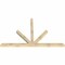 Ekena Millwork Saratoga Rough Sawn Timber Gable Bracket, Douglas Fir, 96"W x 60"H x 4"D x 4"F, 15/12 Pitch GBW096X60X0404SAR00RDF - alternate 2